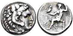 Macedonian Kingdom. Alexander III ‘the Great’. 336-323 BC. AR Tetradrachm (16.59g, 25mm). Tyre mint. Struck 305-290 BC. Cf. Price 3544