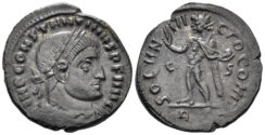 Constantine I ‘the Great’. 307-337 AD. AE Follis (3.68g, 20.5mm). Rome mint. Struck 315/6 AD. RIC 37