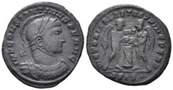 Constantine I ‘the Great’. 307-337 AD. AE Follis (2.62g, 20.5mm). Siscia mint. Struck 319 AD. RIC 59