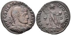 Constantine I ‘the Great’. 307-337 AD. AE Follis (2.13g, 20.5mm). Arelate mint. Struck 315/6 AD. RIC 80