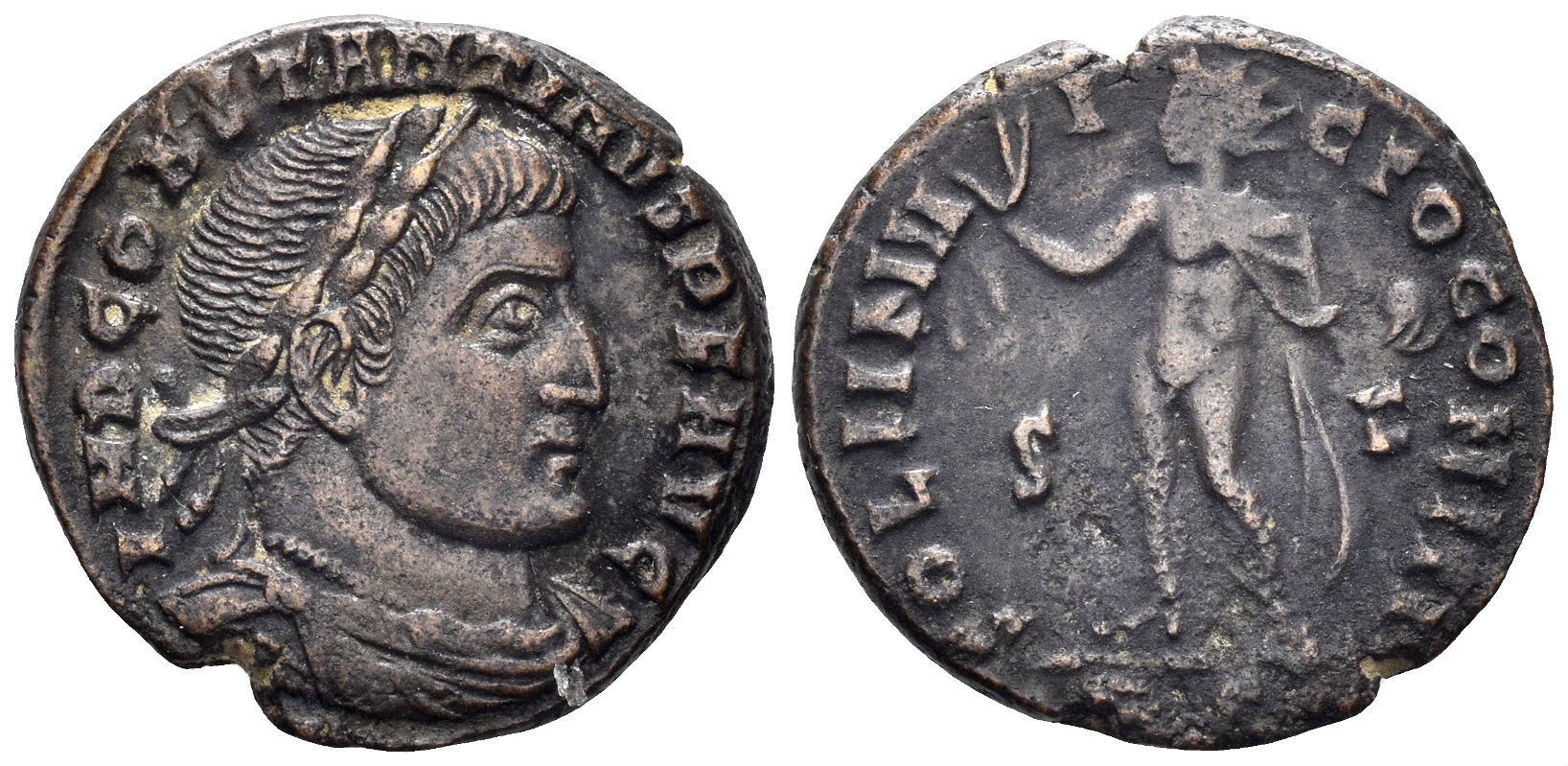 Constantine I 'the Great'. 307-337 AD. AE Follis (3.50g, 18mm). Rome mint. Struck 315 AD. RIC 33