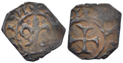 Crusaders, Antioch. Bohemond IV. 1201-1216. BI Pougeoise (0.75g, 15mm). Metcalf 471