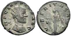 Claudius II Gothicus. 268-270 AD. AE Antoninianus (2.76g, 20mm). Siscia mint. RIC V online 796