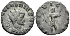 Claudius II Gothicus. 268-270 AD. AE Antoninianus (2.83g, 18mm). Rome mint. RIC 54 