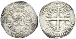 Low Countries, Flanders. Lodewijk II van Male. 1346-1384. AR Groot (3.54g, 27mm). Gand (Ghent) mint. Struck 1340-3. De Mey, Flanders 206