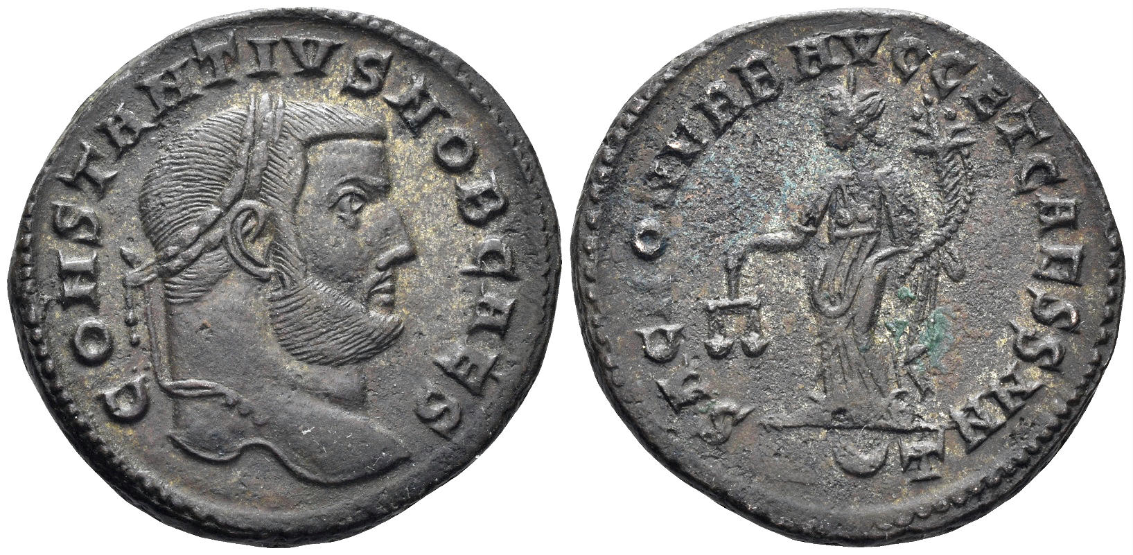 Constantius I Chlorus, as Caesar. 293-305 AD. AE Follis (10.02g, 28mm). Rome mint. Struck circa 303-5 AD. RIC 112a