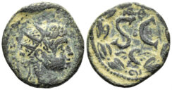 Seleucis and Pieria, Antioch. Elagabalus, 218-222 AD. AE 19mm (4.39g). McAlee 788b