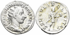 Gordian III. 238-244 AD. AR Antoninianus (4.01gm, 22mm). Antioch mint. Struck 242-244 AD. RIC 216