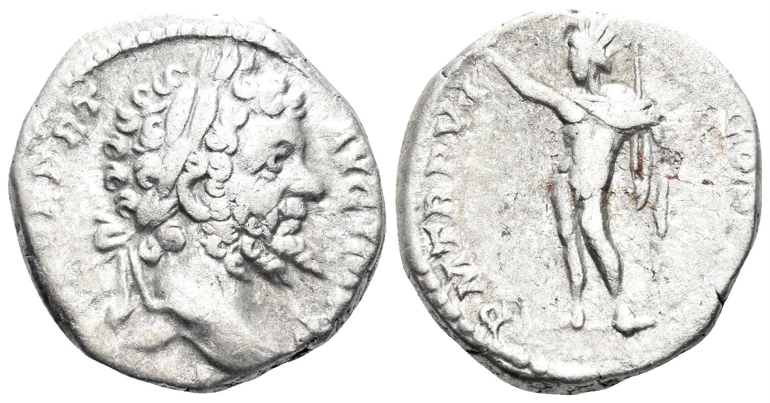 Septimius Severus, 193-211 AD. AR Denarius (3.00g, 17mm), Rome mint. Struck 198 AD. RIC 117