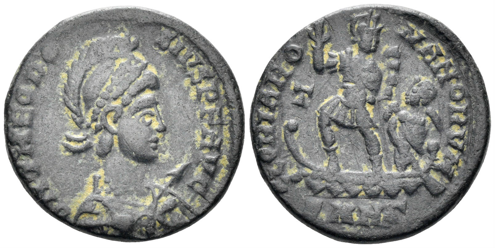 Theodosius I the Great. 379-388 AD. AE2 (5.89g, 22mm). Heraclea mint. Struck 383-8. RIC 21b