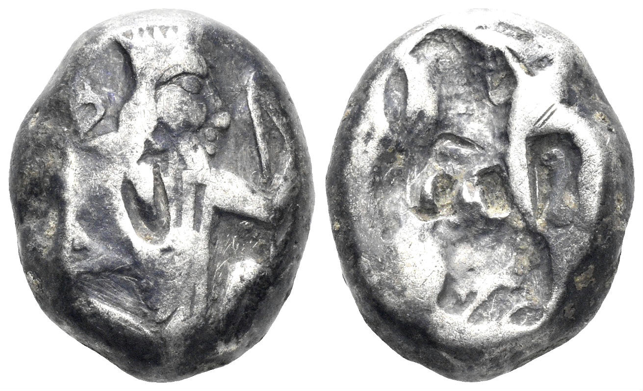 Achaemenid Empire. Circa 375-340 BC. AR Siglos (5.28g, 14mm). Carradice Type IV C (pl. XIV, 46)