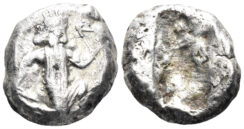Achaemenid Empire. Time of Xerxes II – Artaxerxes II. Circa 420-375 BC. AR Siglos (4.58g, 16mm). Carradice Type IV, Group B