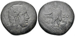 Pontos, Amisos. Time of Mithradates VI Eupator. Circa 85-65 BC. AE 28mm (18.76g). SNG BM Black Sea 1176