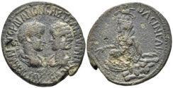 Mesopotamia, Singara. Gordian III, with Tranquillina. 238-244 AD. AE 31mm (20.42g). RPC VII.2 3472