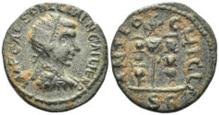 Pisidia, Antioch. Gallienus. 253-268 AD. AE 21mm (6.10g). SNG BN Paris 1333 (same obverse die)
