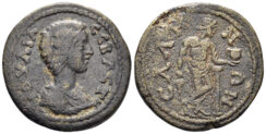 Phrygia, Sala. Julia Domna, Augusta. 193-217 AD. AE 21mm (6.02g). SNG Copenhagen 445