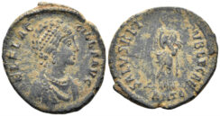 Aelia Flaccilla. Augusta. 379-388 AD. AE2 (4.99g, 24mm). Antioch mint. Struck 383-8 AD. RIC 62