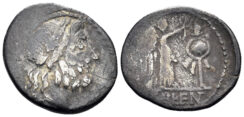 Cn. Lentulus Clodianus. 88 BC. AR Quinarius (1.69g, 16mm). Crawford 345/2