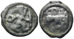 Celtic Northeast Gaul, Remi. 1st century BC. Cast Potin (5.01g, 21mm). D&T 155