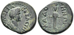 Phrygia, Kadoi. Domitia, Augusta. 82-96 AD. AE 21mm (6.80g). RPC II 1361