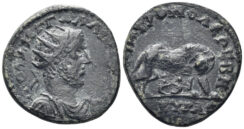 Galatia, Ankyra. Gallienus. 253-268 AD. AE 22mm (6.01g). SNG von Aulock 6197