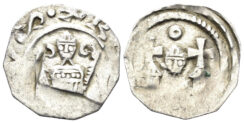 Austria, Salzburg. Eberhard II, Archbishop. 1200-1245. AR Pfennig (0.61g, 14mm). CNA Ca 18