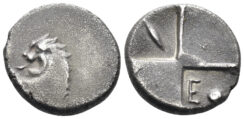 Thrace, Chersonesos. 357-320 BC. AR Hemidrachm (2.11g, 14mm). McClean 4101