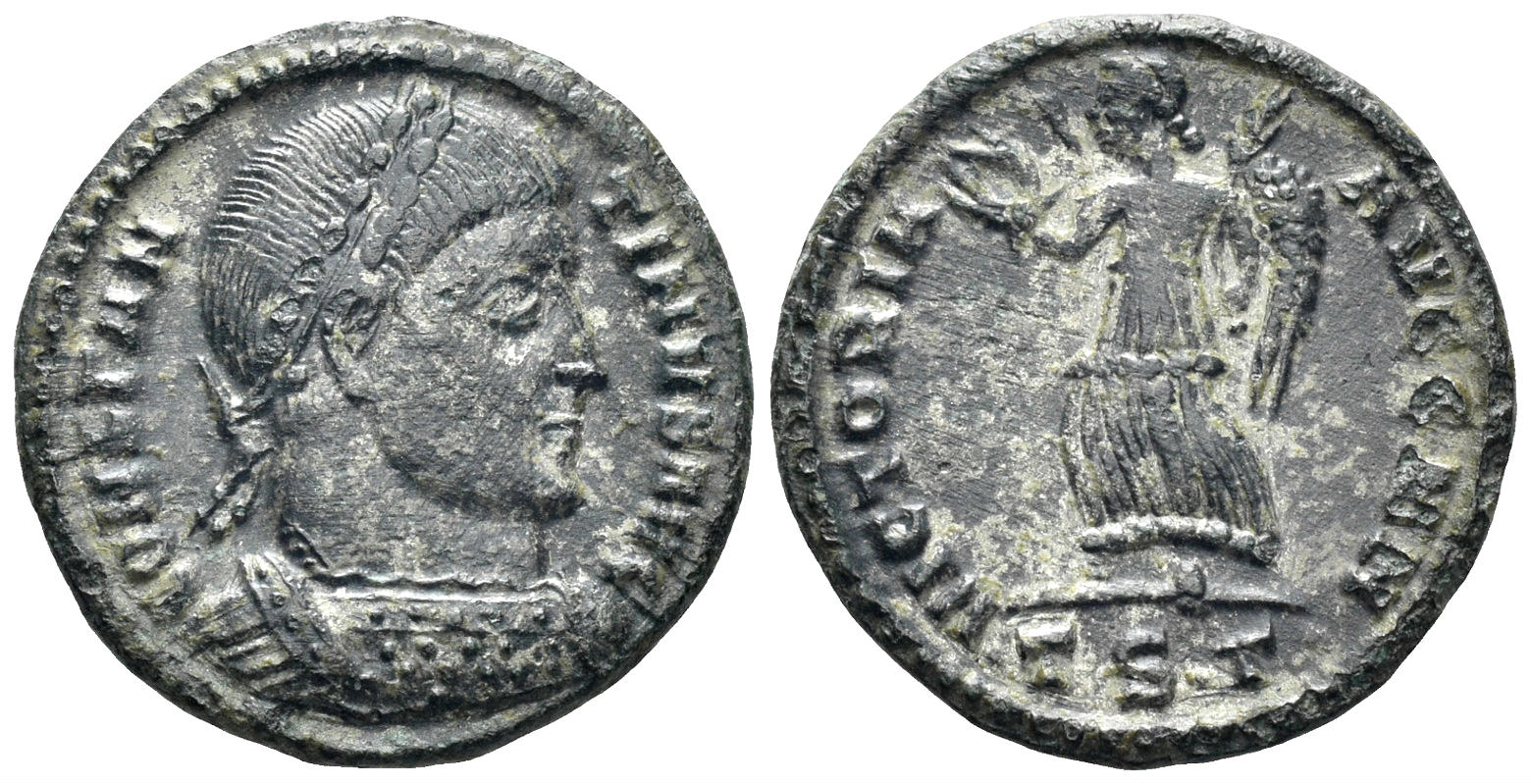 Constantine I 'the Great'. 307-337 AD. AE Follis (2.57g, 19mm). Thessalonica mint. Struck 319 AD. RIC 59