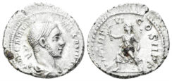 Severus Alexander. 222-235 AD. AR Denarius (3.18 gm, 20mm). Rome mint. Struck 227 AD. RIC 67
