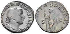 Gordian III. 238-244 AD. AE Sestertius (14.95 gm, 27.5mm). Rome mint. Struck 243/4 AD. RIC 336