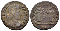 Constans. 337-350 AD. AE4 (1.56g, 16mm). Treveri mint. Struck 347/8 AD. RIC 196