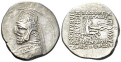 Parthian Kingdom. Mithradates III. 87-80 BC. AR Drachm (4.00g, 20.5mm). Ekbatana mint. Sellwood 31.5 (Orodes I)