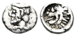 Kilikia. Uncertain mint. Circa  4th century BC. AR Tetartemorion (0.19g, 6.5mm). Troxell/Kagan 7