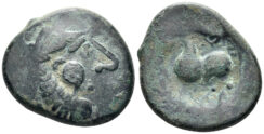 Celtic Eastern Europe. Imitations of Philip II of Macedon. 3rd-2nd centuries BC. AE ‘Tetradrachm’ (9.51g, 24mm). “Kugelwange” type. Lanz 478