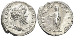 Septimius Severus. 193-211 AD. AR Denarius (2.57g, 19mm). Rome mint. Struck 202-10 AD. RIC 265