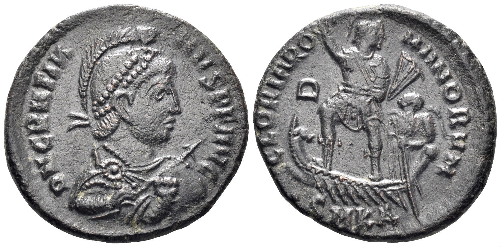 Gratian. 375-383 AD. AE2 (6.01g, 24mm). Cyzicus mint. Struck 378-83 AD. RIC 14a