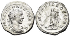 Elagabalus. 218-222 AD. AR Antoninianus (5.15g, 22mm). Rome mint. Struck 219 AD. RIC 22
