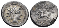 Seleukid Kingdom. Antiochos VI Dionysos. 144-142 BC. AR Hemidrachm (1.79g, 13mm). Antioch mint. SC 2004