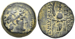 Seleukid Kingdom. Tryphon. Circa 142-138 BC. AE 18mm (5.00g). Antioch mint. SC 2034.2c