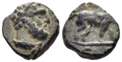 Judaea. Caesarea Maritima. Circa 2nd century AD. AE “Minim” (1.00g, 9.5mm). Cf. Hamburger, Caesarea 35-43
