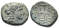 Seleukid Kingdom. Antiochos II Theos. 261-246 BC. AE 12.5mm (2.02g). Sardeis mint. SC 528.8