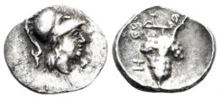 Kilikia, Soloi. Circa 350-330 BC. AR Hemiobol (0.40g, 10mm). SNG Levante 48 var.