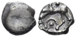 Celtic Central Europe. Boii. 2nd century BC. AR 9mm (0.73g). Roseldorf II Type. Dembski 757