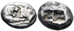 Lydian Kingdom. Kroisos. Circa 564/53-550/39 BC. AR Stater (10.48g, 20mm). Sardeis mint. Kurth S1; Traité I 407-8