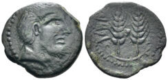 Mauritania. Tingis. Time of Bocchus I, Sosus or Bocchus II. Circa 118-33 BC. AE 19mm (3.28g). SNG Copenhagen 732
