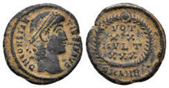 Constantius II. 337-361 AD. AE3 (1.59g, 16mm). Antioch mint. Struck 347/8 AD. RIC 113