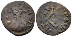 Axum. Hethasas. Early 7th Century-620. CU (1.01g, 17mm). Munro-Hay type 141