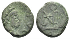 Anastasius I. 491-518. AE Nummus (0.60g, 9mm). Constantinople mint. Struck 491-8 AD. SB 13