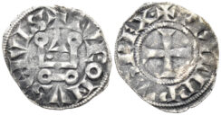 France, Royal. Philippe III / IV. 1270–1314. Billon Denier Tournois (0.99g, 19mm). Duplessy 223