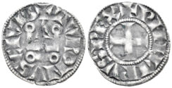 France, Royal. Philippe III / IV. 1270–1314. Billon Denier Tournois (0.99g, 19mm). Duplessy 223